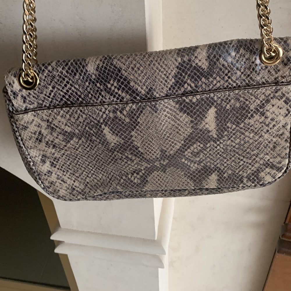 Michael Kors Python Double Chain Strap Shoulder B… - image 3